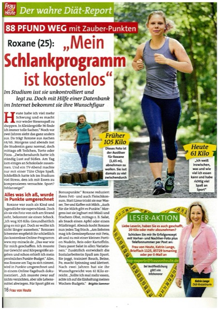 Zeitschriften-Beitrag in Frau von Heute über Roxane (25)